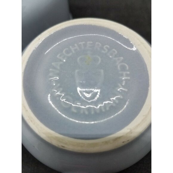 Waechtersbach Light Blue Grey Sugar Bowl and Creamer W Germany - Picture 6 of 8